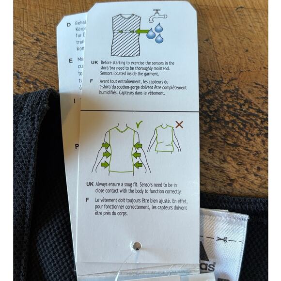 Adidas NWT Performance‎ Running Tank Heart Monitoring Sensors Micoach Large - Picture 7 of 12